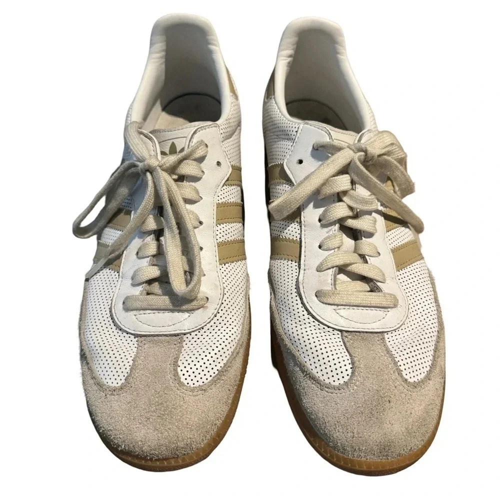 Preloved Mens Samba OG in Beige. 11.5 US. 11 UK. 46 FR.